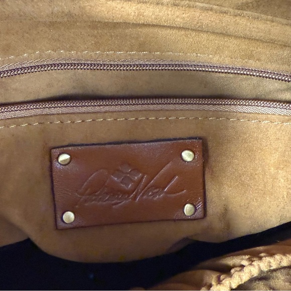 Patricia Nash Leather Ava Sand Woven Medium Tote - Picture 5 of 7